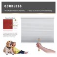 thumbnail image 4 of Bennium Cordless Cellular Shades Blackout Blinds for Indoor Windows, Black Out Blinds for Bedroom, Room Darkening Retractable Pull Down for Home, Shade Size 36" W x 72" H, White, JZCEL36WT72C, 4 of 9