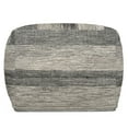 thumbnail image 6 of Clay Boho Square Pouf in Grey Melange Cotton, 6 of 8