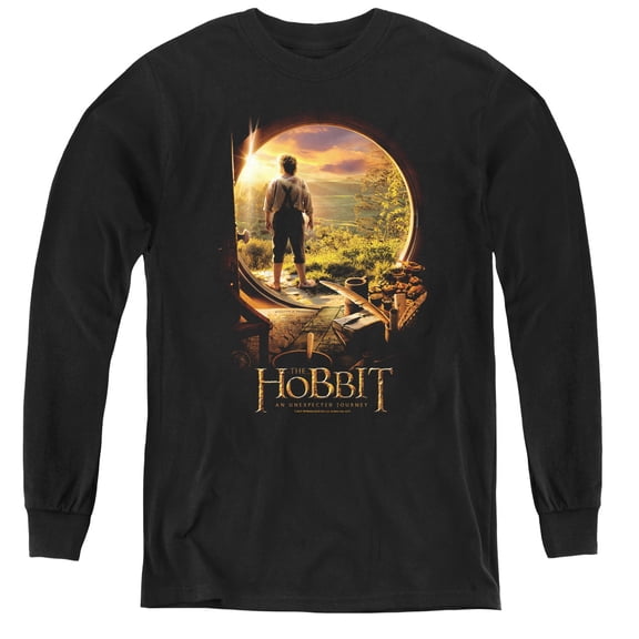 The Hobbit - Hobbit In Door - Youth Long Sleeve Shirt - Medium