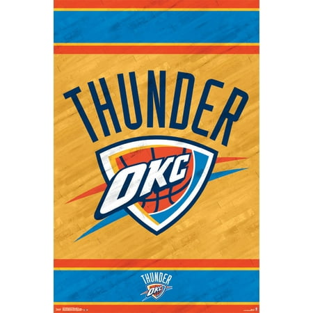 Trends International Oklahoma City Thunder Logo Wall Poster 22.375