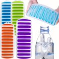 thumbnail image 2 of Bandeja de hielo de silicona Flexible, 10 compartimentos, Color aleatorio, 2 uds., molde de hielo de fácil liberación for bebidas, batidos y preparación de alimentos, 2 of 8