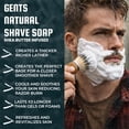 thumbnail image 4 of GENTS Men’s Shave Soap 97% All Natural, Cedar & Pine Scent, Rich Lather Wet Shaving Soap, Traditional Shave Soap Puck, 3 oz, 4 of 9