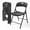Black, variant on Bonnlo 6-Pack Black Plastic Folding Chairs, Portable Seat with Sturdy Steel Frame for Indoor & Outdoor Use, Perfect for Banquet, Party, Wedding, Office, and Camping