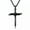 Black, variant on Men Christ Jesus Nail Rope Cross Pendant Necklace Stainless Steel Box Chain 24"