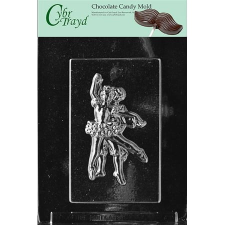 Cybrtrayd Life of the Party K062 Ballerina Ballet Male Female Dancer Dancers Chocolate Candy Mold in Sealed Protective Poly Bag Imprinted with Copyrighted Cybrtrayd Molding (Best Female Ballet Dancer)