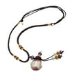 thumbnail image 2 of Difusor de aceite esencial de perfume Zulema colgante Encanto Púrpura collar de botella de perfume, 2 of 7