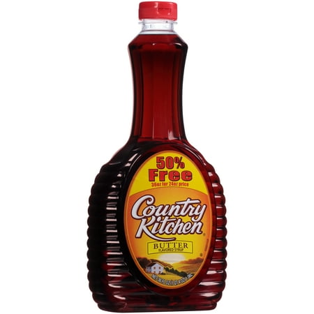  Country  Kitchen   Butter Flavored Syrup  36 fl oz Bottle 