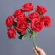 thumbnail image 4 of Rosa artificial de 10 cabezas, flor de seda falsa, centro de mesa para boda, fiesta, jarrón DIY, decoración de flores artificiales, 4 of 8
