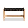 thumbnail image 2 of Baxton Studio Banc Rustique en Bois Fini Brun Noir et Chêne, 2 of 5