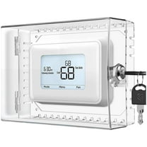 Mozhitti Large Thermostat Lock Box Cover With Key For Clear Thermostat Cover Fits Thermostats Y14036