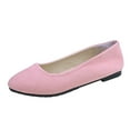 thumbnail image 2 of Viluyesy Womens Ballet Flats, Wide Width Pointed Toe Slip-On Shallow Dressy Office Flats Pink US6, 2 of 9