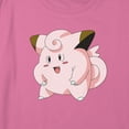 thumbnail image 2 of Girl's Pokemon Clefairy Profile Portrait Graphic Cropped T-Shirt Light Pink X Large, 2 of 3