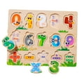 thumbnail image 4 of Rompecabezas de madera para niños pequeños. Tablero digital. Rompecabezas de animales. Rompecabezas de madera para niños pequeños., 4 of 9