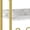 Gold & White Marble, variant on Large Record Player Stand, 3-Tier End Table with Vinyl Storage Up to 130 Albums, Industrial Turntable Printer Tables, Modern Side Tables for Living Room, Office - White