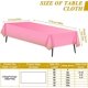 thumbnail image 2 of 8 Pack Plastic Table Cloth for Parties Disposable,8ft Pink and Gold Dot Tablecloth for Rectangle Tables,Table Cover for Picnic,Birthday, Graduation, T, 2 of 4