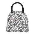 thumbnail image 1 of Disketp Hand Drawn Snake Bolsa Térmica para Almuerzo, Lonchera con Abertura Amplia y Gran Capacidad, Organizador Reutilizable para Mujeres, Hombres y Adultos, 1 of 6