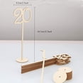 thumbnail image 3 of Números de mesa de madera del 1 al 20 con base de apoyo para bodas, banquetes, fiestas, mesas, hogar, cumpleaños, alta decoración, 3 of 6