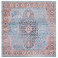 thumbnail image 2 of SAFAVIEH Serapi Tamia Oriental Area Rug, Blue/Orange, 6'7" x 6'7" Square, 2 of 13