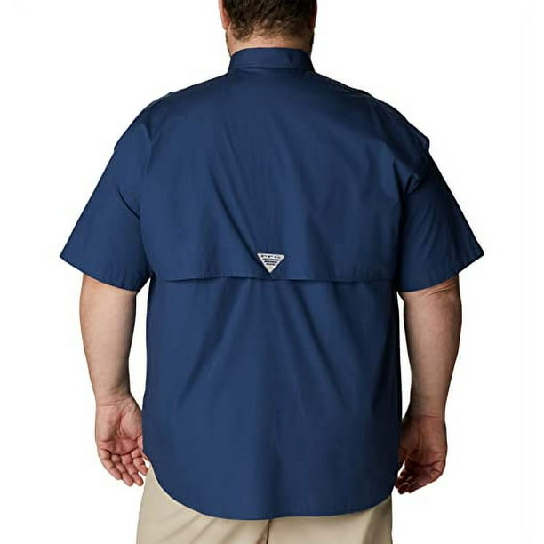 Columbia Men's PFG Bonehead Short Sleeve Fishing Shirt, 100% Cotton 