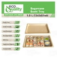 thumbnail image 2 of EcoQuality Compostable Sushi Trays Large - Natural Sugarcane Bagasse Take Out Sushi Container - Biodegradable Disposable Sushi Plate Eco Friendly Plastic Alternative To go Serving Tray (25 PACK), 2 of 8