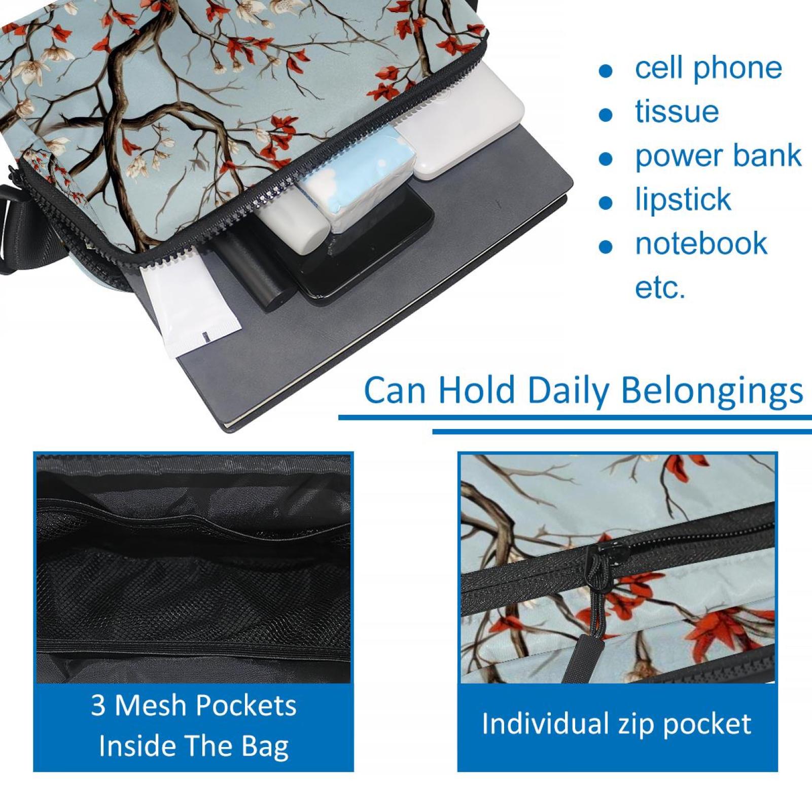 Tree Running Belt Fanny Packs Waist Packs with Extension Strap Unisex Lightweight Adjustable
