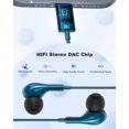 thumbnail image 3 of Auriculares USB C con cable, intraurales magnéticos con micrófono, 3 of 7