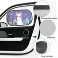 thumbnail image 6 of Yuyamidu Alpaca Car Window Shade for Baby Starry Sky Car Side Window Sun Shade Purple Auto Rear Sunshade Car Accessories Suitable for SUVs Sedans Trucks Sun UV Protection, 6 of 7