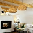 thumbnail image 3 of Arturesthome Japanese Style Vintage Grass Light Chandelier Rattan Pendant Light, 3 of 11