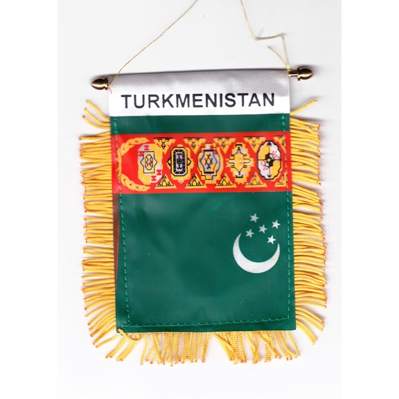Turkmenistan Window Hanging Flag