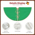thumbnail image 3 of Sikiie Forestgreen Nativity Christmas Tree Skirt, Jesus Christian Winter Holiday Tree Mat Decoration(30-48IN)48", 3 of 6