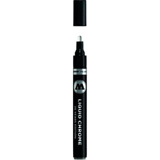 Molotow Liquid Chrome Pen Range - Metallic Silver Mirror Effect Pump Marker