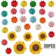 thumbnail image 1 of 30 piezas de parches termoadhesivos bordados CHAO parches adhesivos con forma de flor, 1 of 5