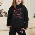 thumbnail image 2 of Girls Outfit Sets Toddler Boy Girl Long Sleeve Cute Print Warm Hoodie Sweatpant Kids Outfits Sweat Suit,2-13Y, 2 of 4