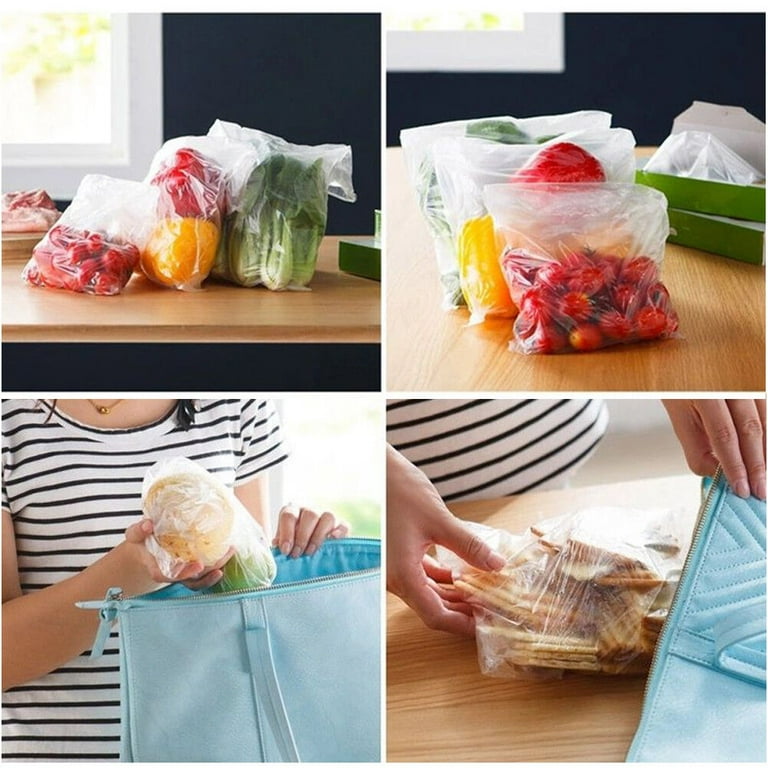  14 X 20 Plastic Produce Bag on a Roll, Clear Food