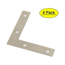 50mm x 50mm Angle Brackets Corner Braces L Shape Mending Repair Plates 4Pcs