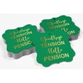 thumbnail image 4 of Inkdotpot Pack Of 100 Real Gold Foil Bracket Shape Paper Tags Good Bye Tension Hello Pension Retirement Favor Hang Tags, 4 of 7