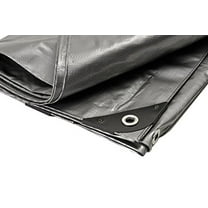 Waterproof Premium Silver Heavy Duty Poly Tarp, 12’ x 14’ – 100% UV-Protected, Full Shade Tarpaulin