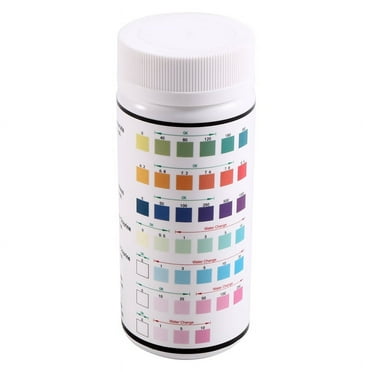 Pool Strips - 100 Count Accurate Water Testing Kit for PH, Chlorine, Bromine, Hardness, Alkalinity