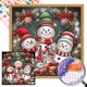 thumbnail image 1 of 5D DIY Taladro Parcial AB Diamante Pintura Navidad Muñeco Nieve Art45x45cm, 1 of 10