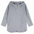 thumbnail image 3 of QUNYINEY Cotton Fall Sweatshirts for Women Hooded Long Sleeve Solid Shirts Casual with Pockets Loose Fit Pullover Hoodies for Women, 3 of 3