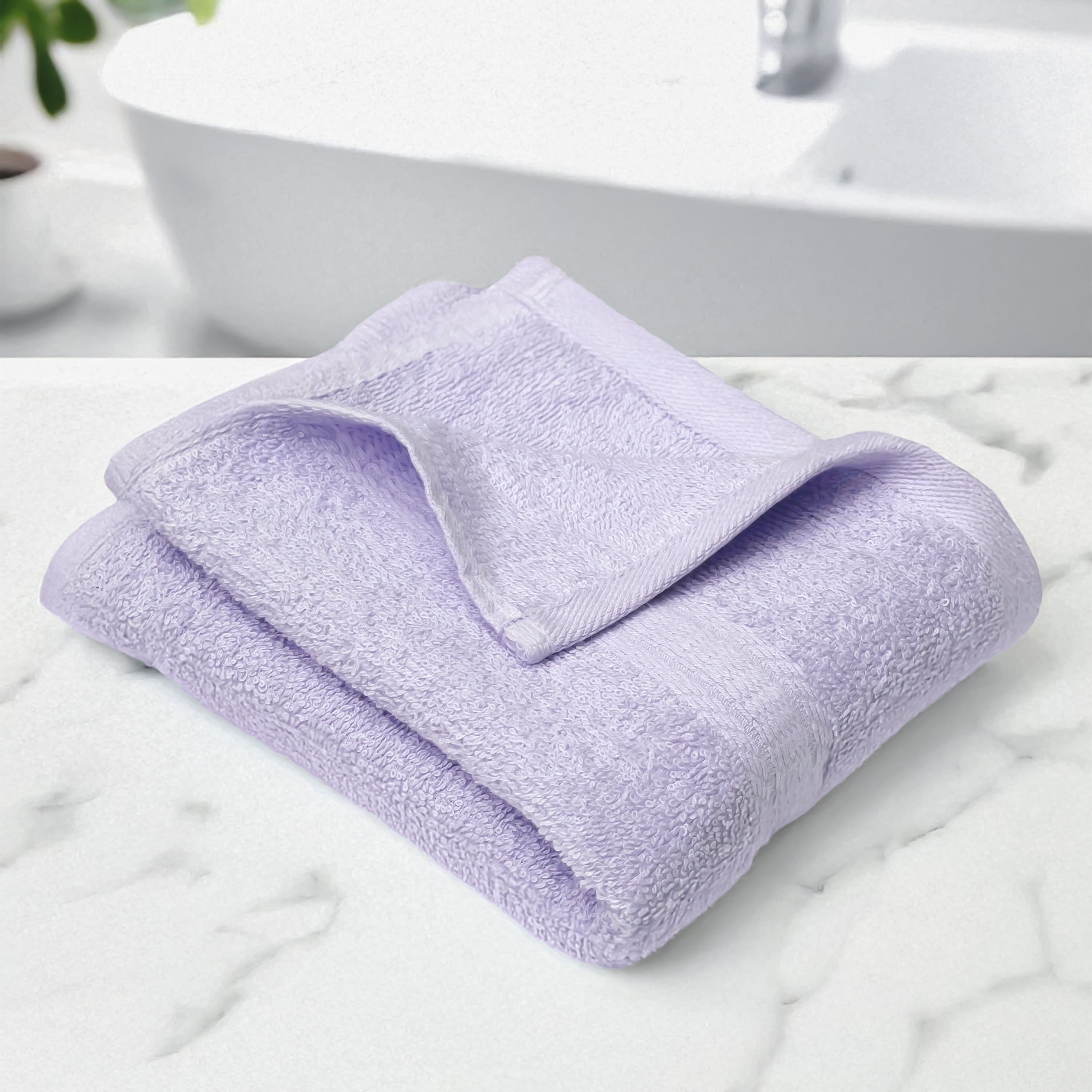 Mainstays Basics Solid Hand Towel, 100% Cotton, 16x26"