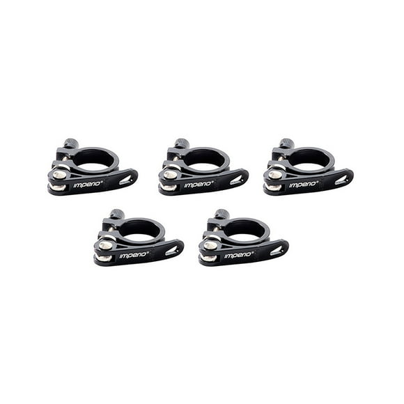 Paquete de 5 Abrazaderas Para Asiento De Bicicleta 31.8 Negro