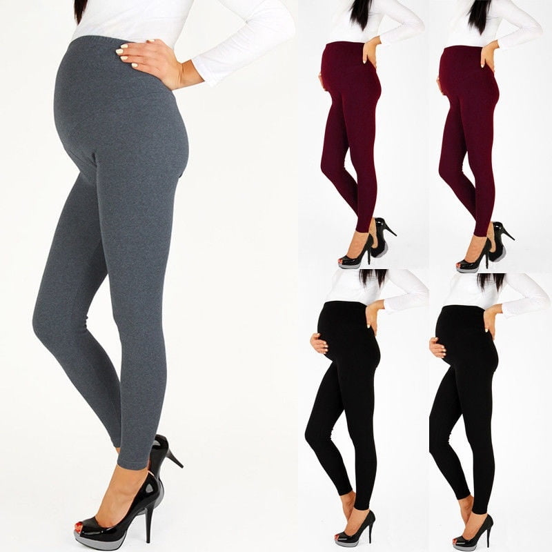 Femmes Enceintes Leggings de Maternite Pantalons Confort Chaud de Grossesse Porter