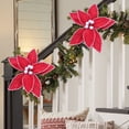 thumbnail image 7 of Christmas Artificial Poinsettia Flowers for Xmas Tree Decorations,9 Inches Jumbo Poinsettia Decor for Tree,Christmas Tree Garland Wreath Filler Ornaments for Home Party Xmas Decor, 7 of 7