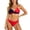 Red1, variant on Bikini Swimsuit Two Piece Bathing With Adjustable Ties And Comfortable For Beach Pool Glee Wax Strips Bikini
