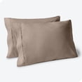 thumbnail image 1 of Juego de Fundas de Almohada Bare Home Colección Premium 1800 Doble Cepillado Ultra Suave Gris Topo 2 Unidades, 1 of 7