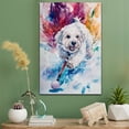 thumbnail image 2 of Polish Lowland Sheepdog Dog Stretched Canvas Size 8x12 – Ice Hockey Theme Dog Art for Wall, Polish Lowland Sheepdog Dog Playing Ice Hockey Wall Art, Dog Lover Canvas Decor, 2 of 5