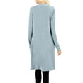 thumbnail image 3 of J. METHOD Women's Open Front Long Sleeve Cardigan Casual Basic Lightweight Soft Sweater with Slouchy Pockets NEWJ1440 Blue Grey L, 3 of 5