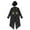 Black, variant on Boys Vintage Medieval Steampunk Tailcoat Jacket Gothic Victorian Renaissance Frock Coat with Hat Black 6