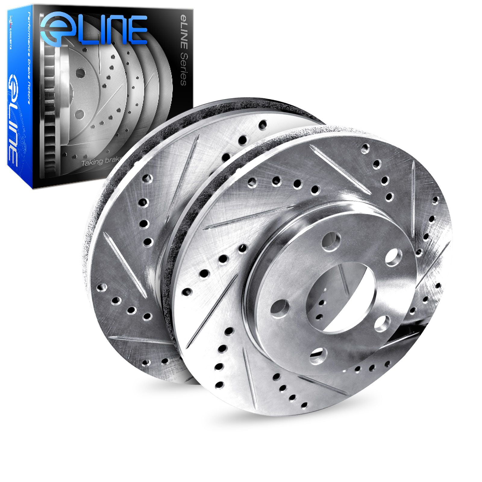 For 2004 2005 2006 Mercedes Benz S430 Rear Drilled & Slotted Brake Rotors